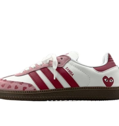 CDG Play x adidas OG Samba White Pink