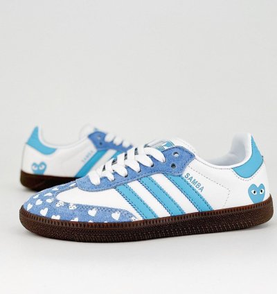 adidas OG Samba x CDG Play White Blue