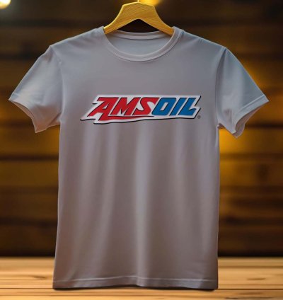 AMS Oil Logo Funny Mens Tshirt Size USA