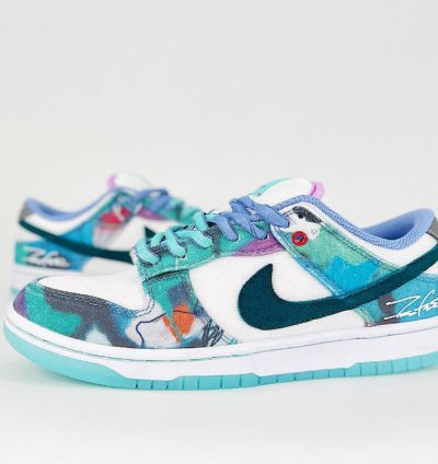 Futura Laboratories x Nike Dunk Low SB Bleached Aqua