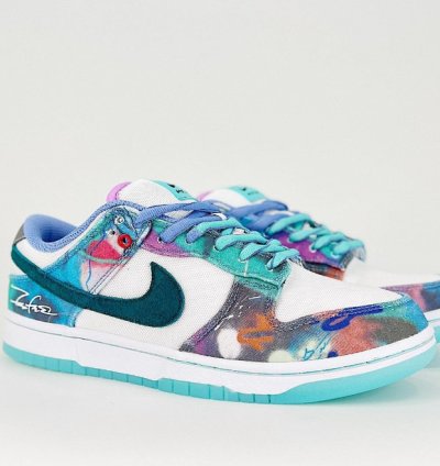 Futura Laboratories x Nike Dunk Low SB Bleached Aqua