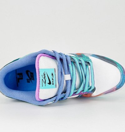 Futura Laboratories x Nike Dunk Low SB Bleached Aqua