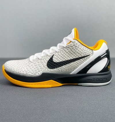 Kobe 6 Protro Playoff Pack White Del Sol (size run small, half size up)