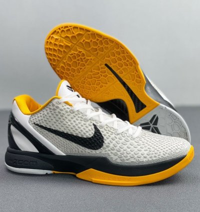 Kobe 6 Protro Playoff Pack White Del Sol (size run small, half size up)