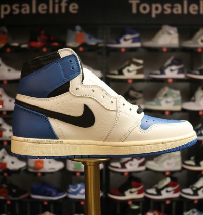 Fragment Design x Travis Scott x Air Jordan 1 Retro High 'Military Blue'