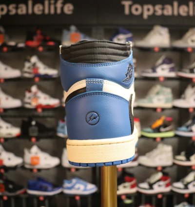 Fragment Design x Travis Scott x Air Jordan 1 Retro High 'Military Blue'