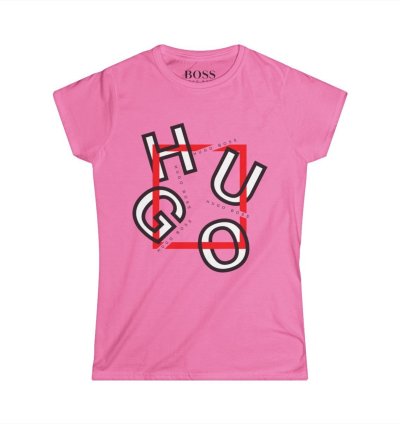 Hugo Boss Shirt Women's Softstyle Tee S to 2XL Azalea