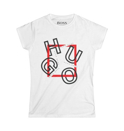 Hugo Boss Shirt Women's Softstyle Tee S to 2XL White