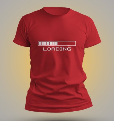 Waiting Loading Funny Shirt Men USA Size S-5XL