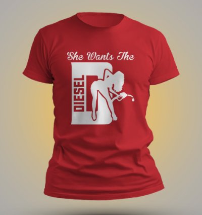 The Diesel Shirt Men Red USA Size S-5XL