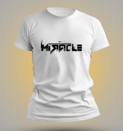Miracle Logo Shirt Men White USA SIze S-5XL