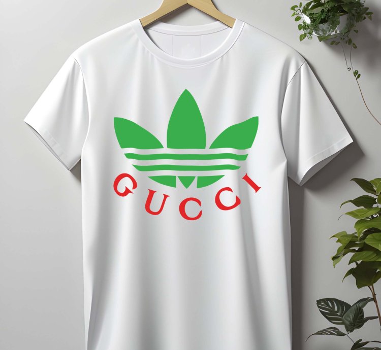 Gucci Adidas Logo Mens T-Shirt Size USA