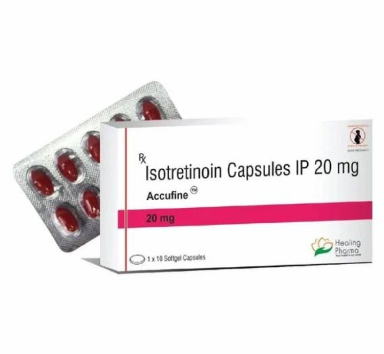 Accufine Isotretinion 20 mg Capsules 100 % Oringal 10 pils