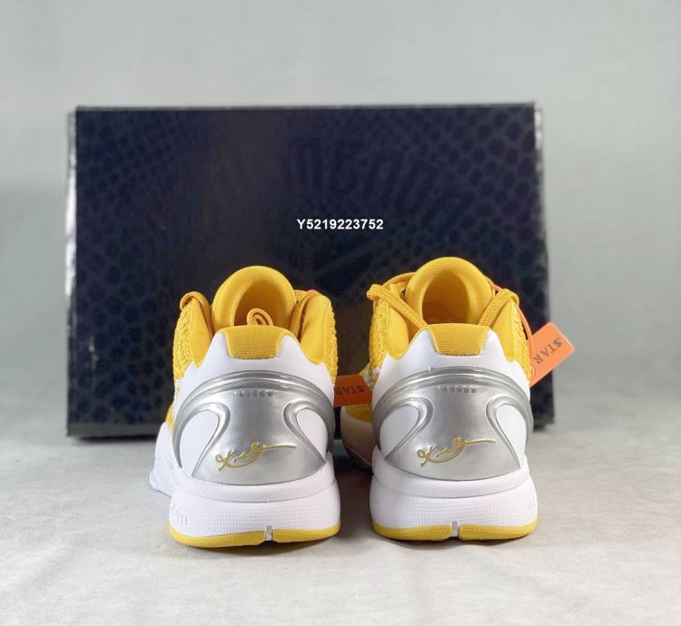 Nike Zoom Kobe 6 TB Protro ' White Yellow ' 454142-700
