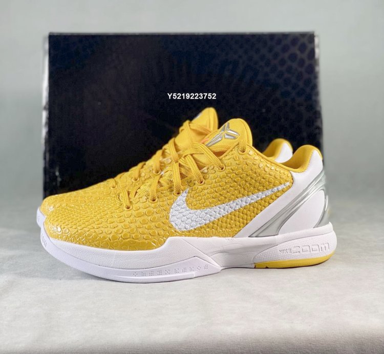 Nike Zoom Kobe 6 TB Protro ' White Yellow ' 454142-700