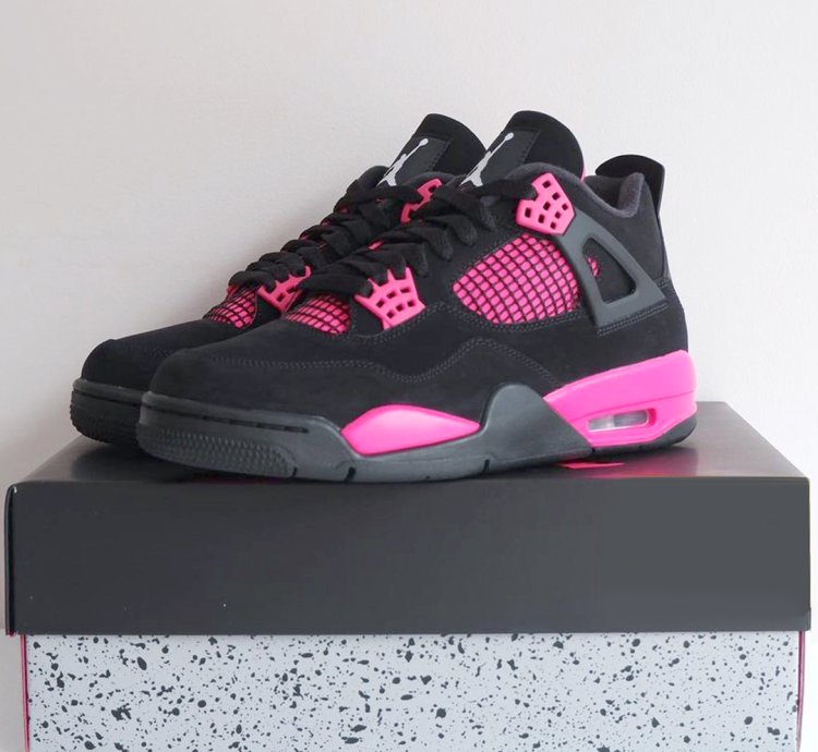 Jordan 4 ' Pink Thunder ' Sport Sneaker