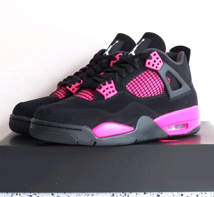 Jordan 4 ' Pink Thunder ' Sport Sneaker