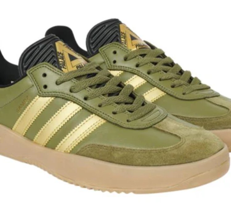adidas Palace Puig Samba Olive Gold - HQ6100