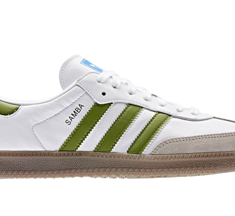 adidas Samba OG White Tech Olive - EE7055