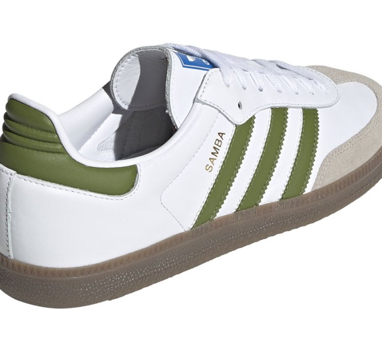 adidas Samba OG White Tech Olive - EE7055