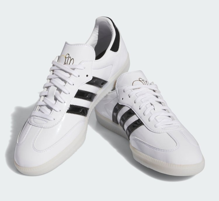 adidas Jason Dill Samba White Black - IE5158