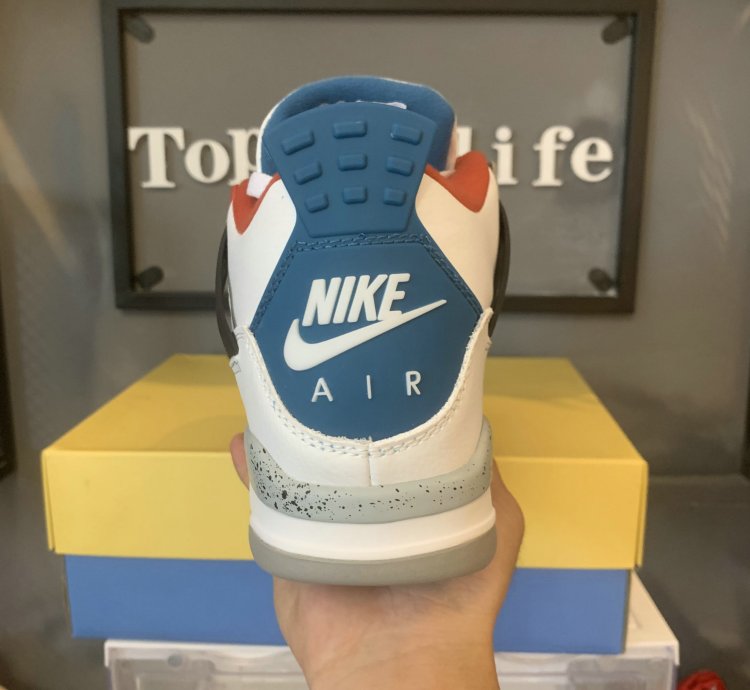 Jordan 4 Retro What The MILITARY BLUE-FIRE RED-BLACK-CEMENT GREY  CI1184-146