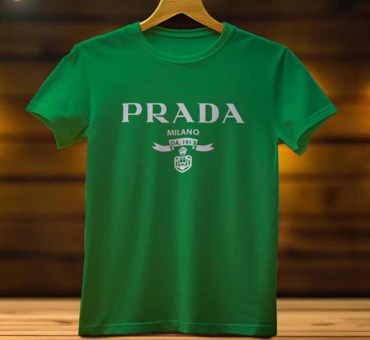 Prada Milano Logo Funny Mens Tshirt Size USA