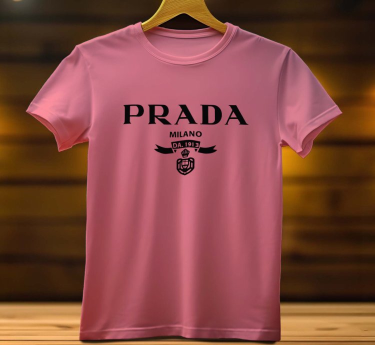 Prada Milano Logo Funny Mens Tshirt Size USA