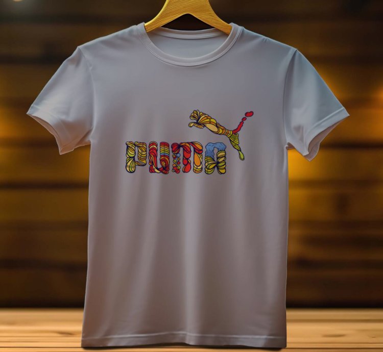 Puma Logo Funny Mens Tshirt Size USA