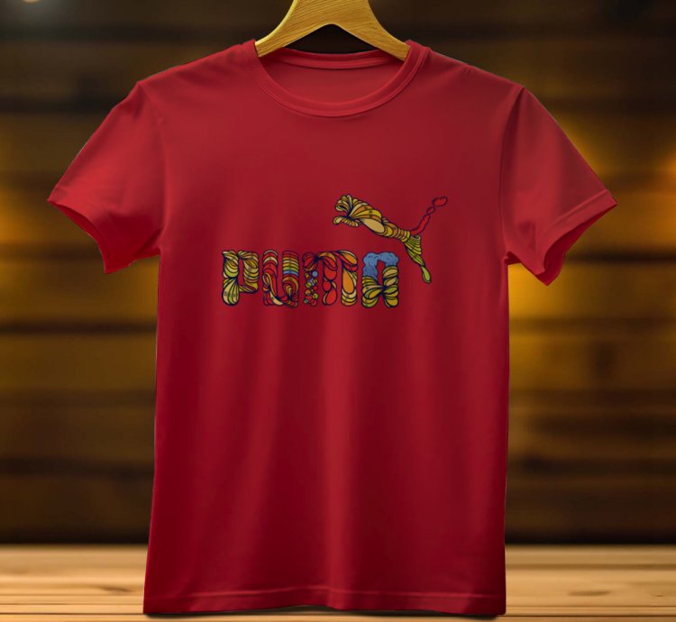 Puma Logo Funny Mens Tshirt Size USA