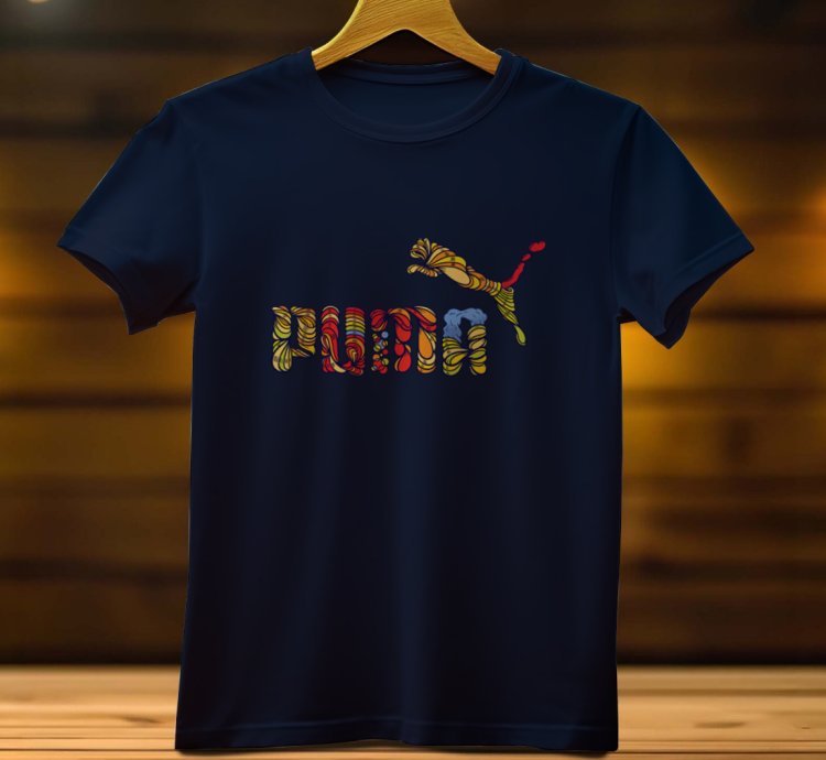 Puma Logo Funny Mens Tshirt Size USA