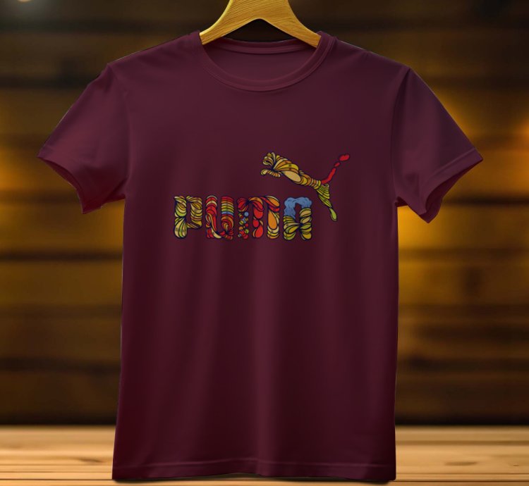 Puma Logo Funny Mens Tshirt Size USA