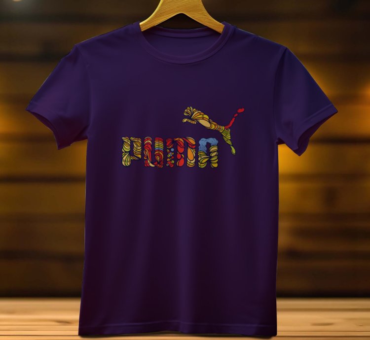 Puma Logo Funny Mens Tshirt Size USA