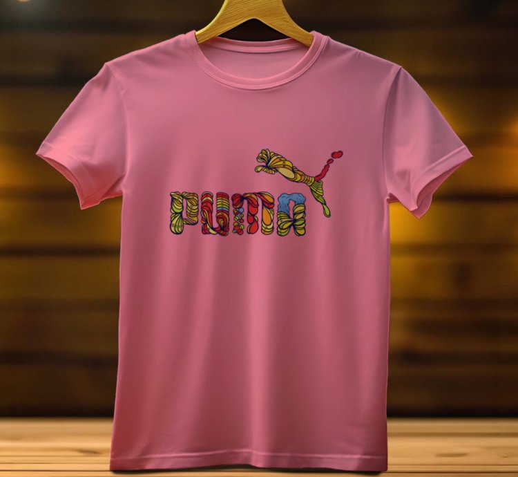 Puma Logo Funny Mens Tshirt Size USA