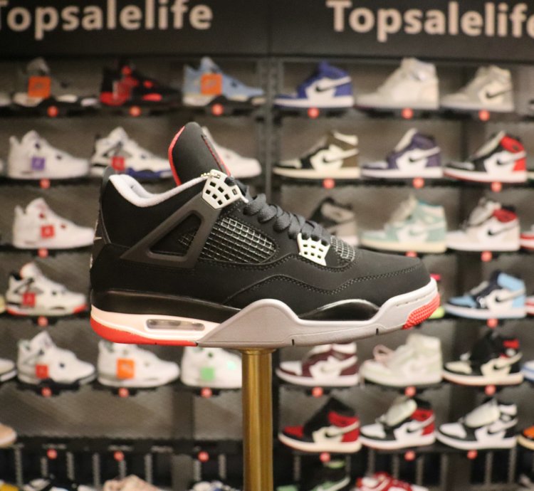 Jordan 4 Retro Bred (2019) (GS) 408452-060