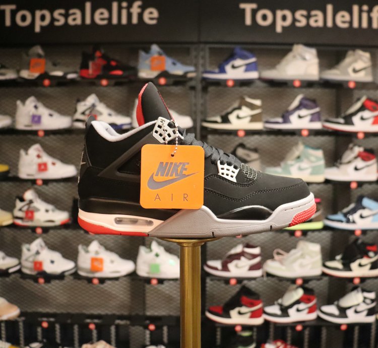 Jordan 4 Retro Bred (2019) (GS) 408452-060