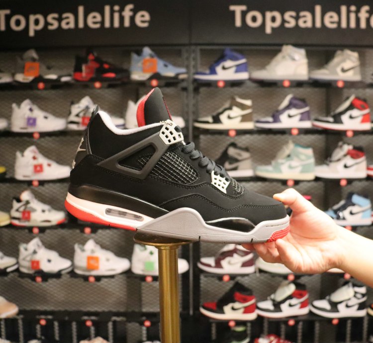 Jordan 4 Retro Bred (2019) (GS) 408452-060