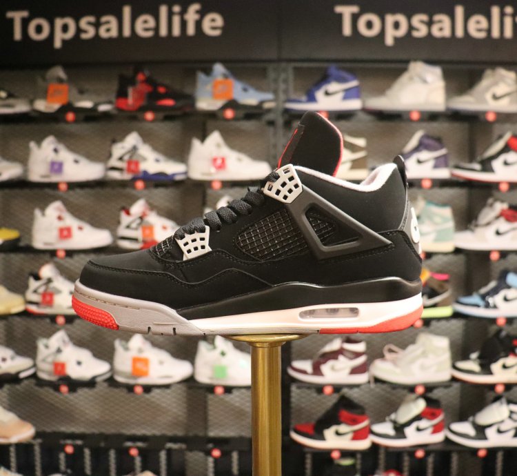 Jordan 4 Retro Bred (2019) (GS) 408452-060