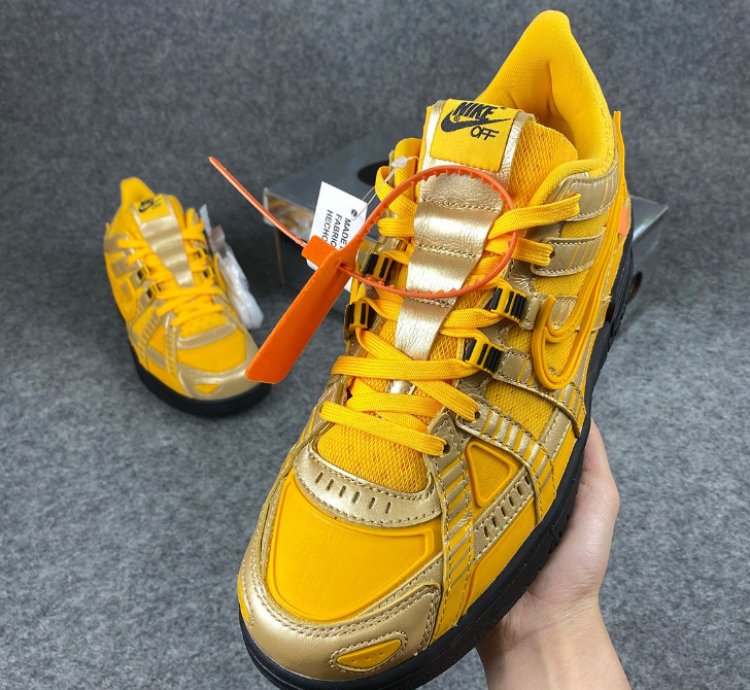 Nike Air Rubber Dunk Off-White University Gold