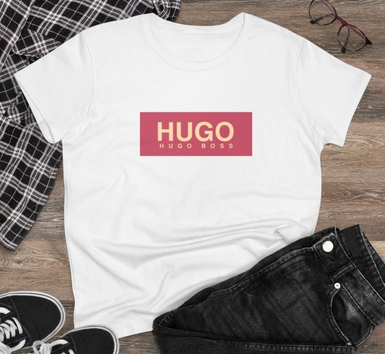 T Shirt Hugo Boss Women Tee White Size USA