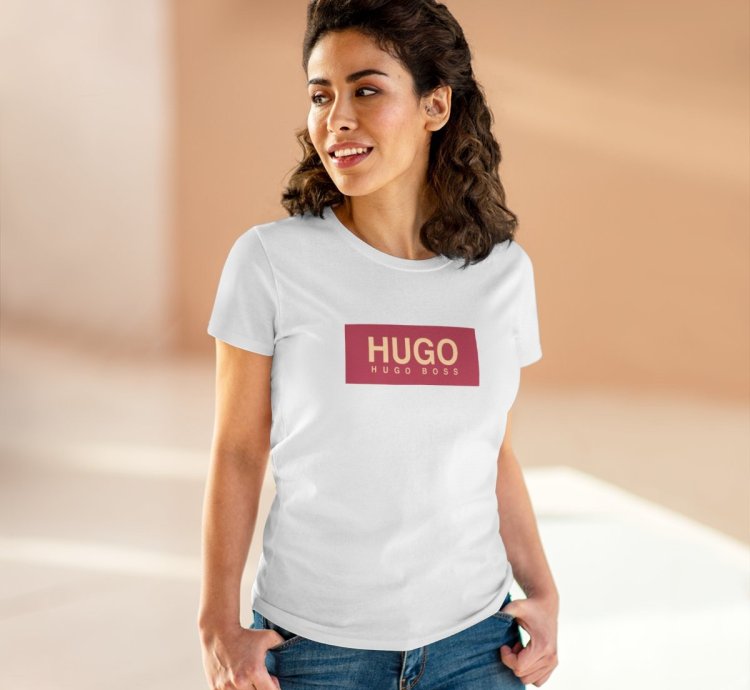 T Shirt Hugo Boss Women Tee White Size USA