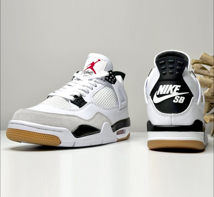 Nike SB x Air Jordan 4 Military White Black