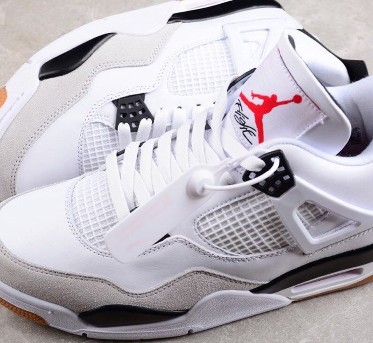 Nike SB x Air Jordan 4 Military White Black