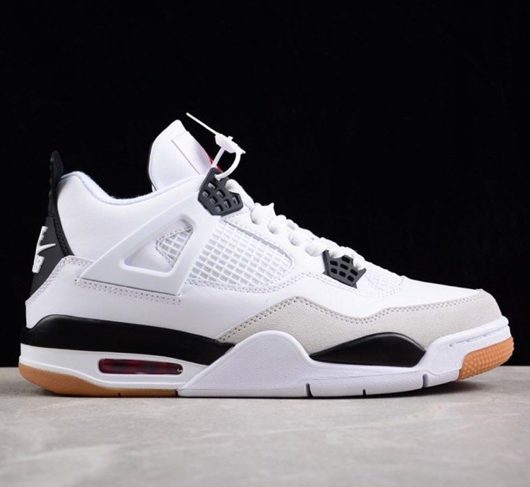 Nike SB x Air Jordan 4 Military White Black