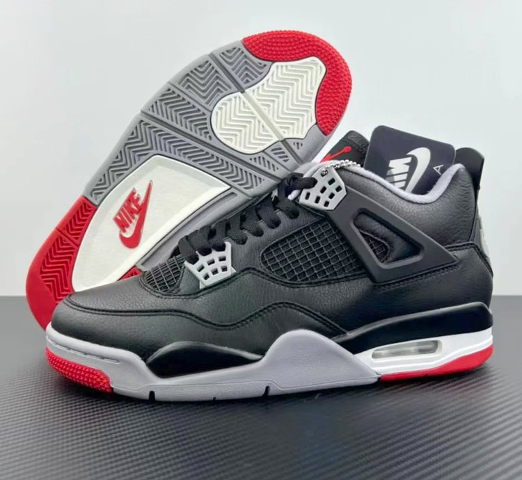 Jordan 4 Retro ' Bred Reimagined ' Sneakers