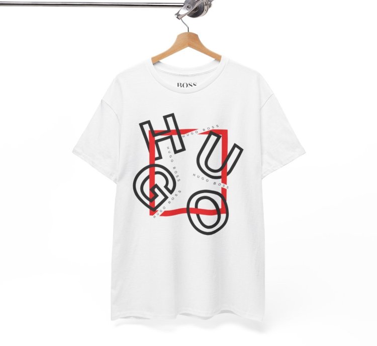 HUGO BOSS Shirt Size Usa S to 5XL White