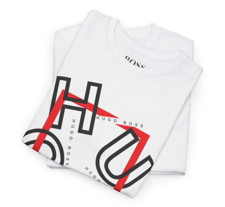 HUGO BOSS Shirt Size Usa S to 5XL White