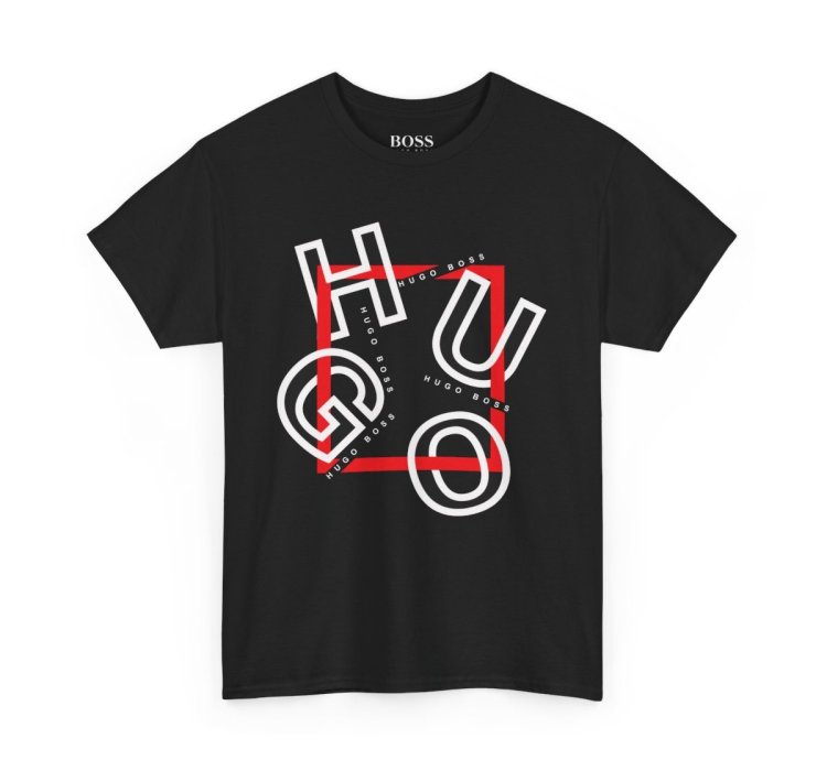 HUGO BOSS Shirt Size Usa S to 5XL Black
