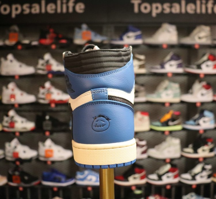Fragment Design x Travis Scott x Air Jordan 1 Retro High 'Military Blue