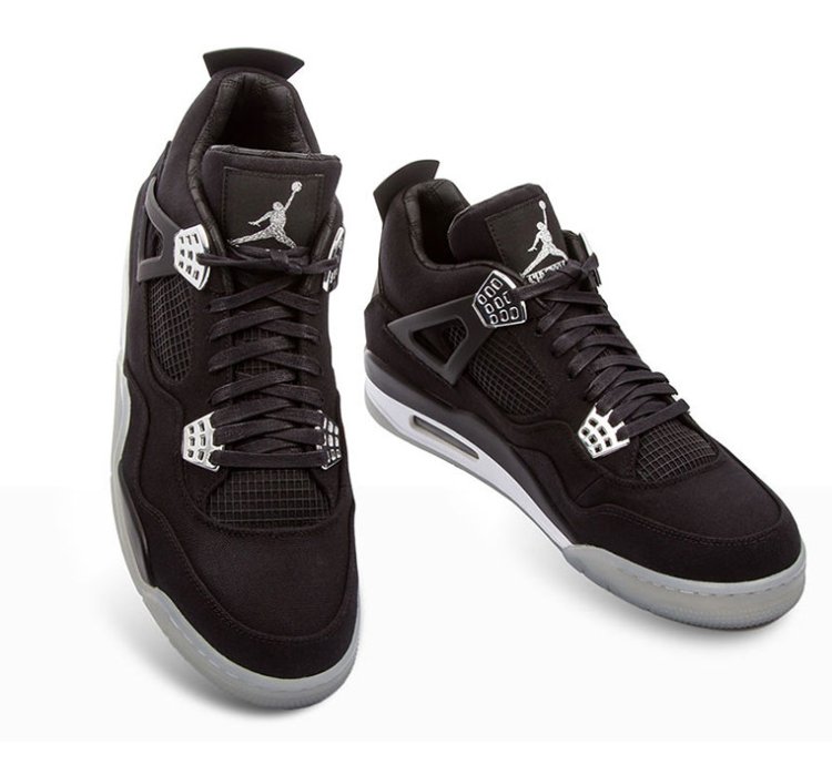Nike Air Jordan 4 “ Black Chrome ” Eminem Carhartt